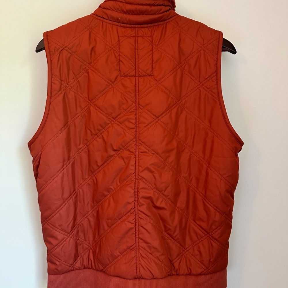 Prana Esla Insulated Vest Women’s Large Burnt Orange Quilted NWOT - Picture 2 of 5